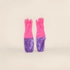 Pink and purple patchwork women's warm gloves and fashionable color-blocking knitted cold-proof hand covers Application Scenario